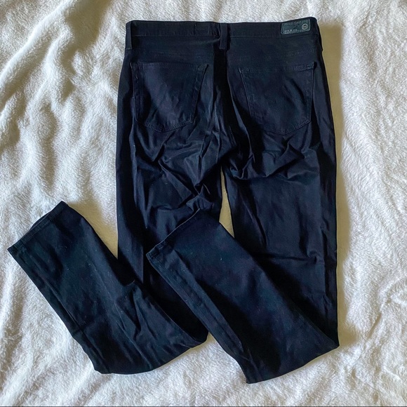 AG Adriano Goldschmied Stilt Cigarette Black Velvet Jeans - Picture 3 of 6